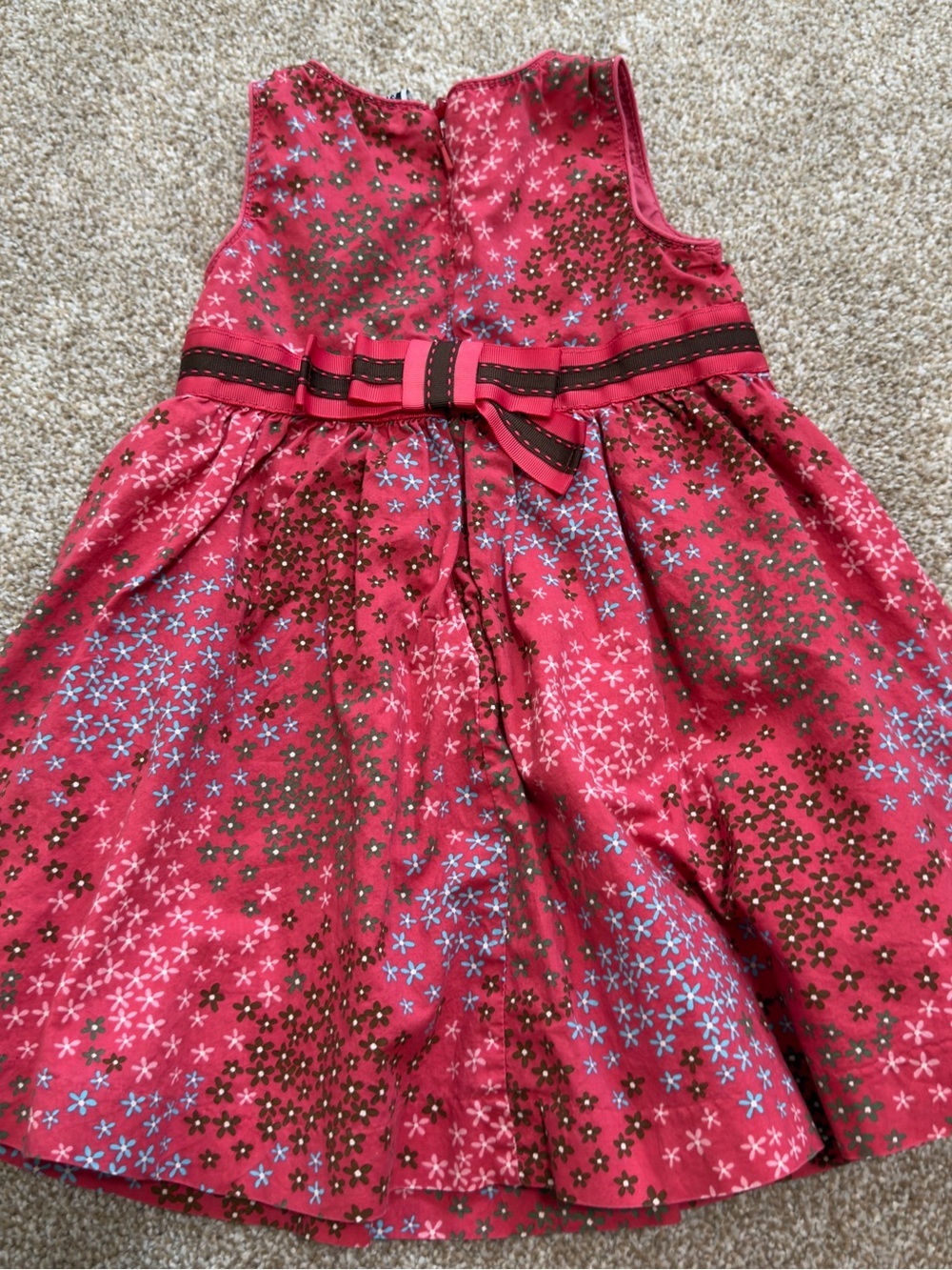 Baby Gap Pink Floral Dress 18-24M Cottagecore Easter Spring - Picture 4 of 7